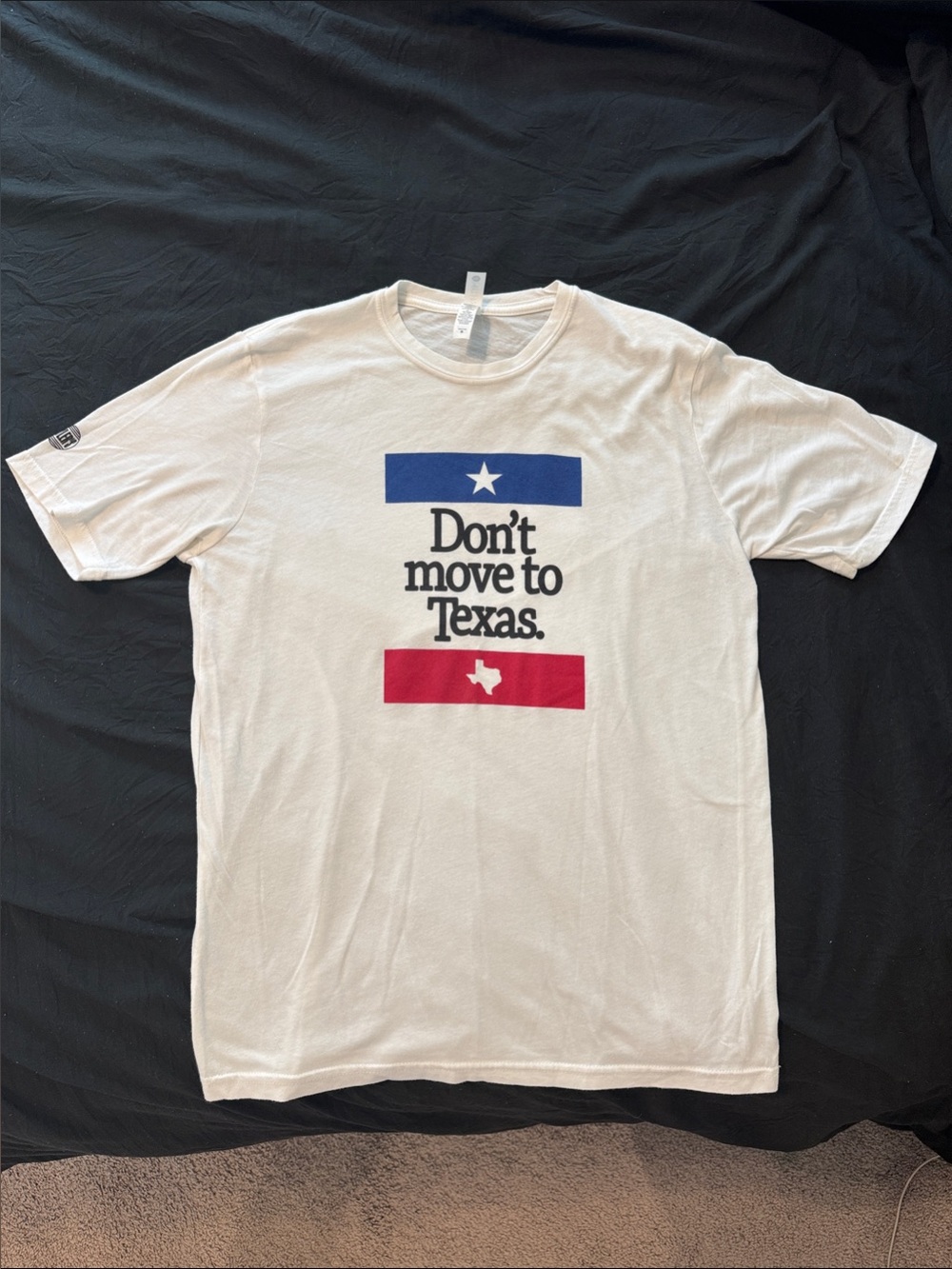 Tyler’s Don't Move to Texas Graphic Tee - White